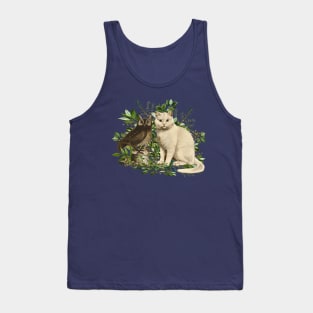 Cat and an owl Tank Top